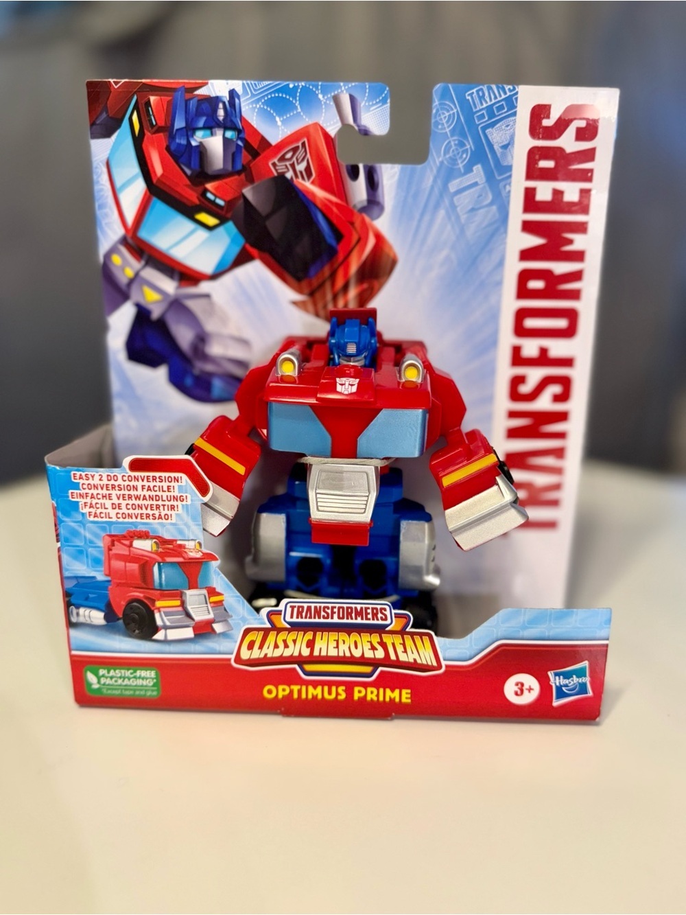 Hasbro Optimus Prime Figure - Red, Blue, Silver